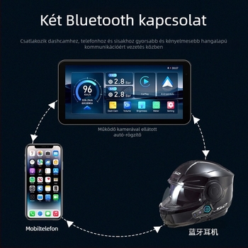Bluetooth sisak fejhallgató – Bluetooth 5.0, 10 m hatótáv, sztereó kétoldali hangzás, 50 h üzemidő, hívások, hangvezérlés és zenei támogatás