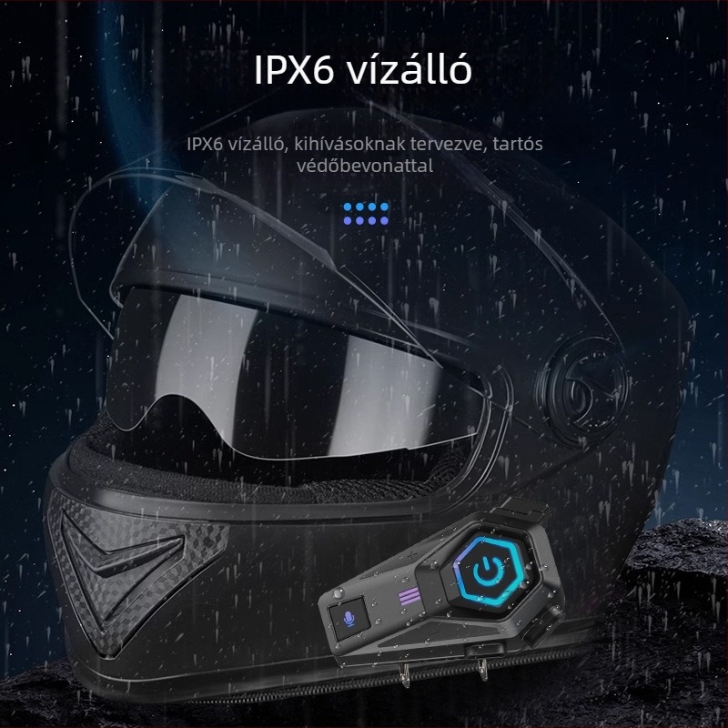 Bluetooth sisak fejhallgató – Bluetooth 5.0, 10 m hatótáv, sztereó kétoldali hangzás, 50 h üzemidő, hívások, hangvezérlés és zenei támogatás