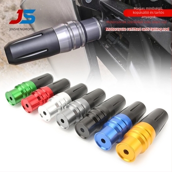 CNC módosított anti-esés rúd motorkerékpár kipufogóvédőhöz, alumíniumötvözet, GW250 univerzális, 8 mm-es nyílás, Knight Armor stílus, FSB-021 modell, JS márka