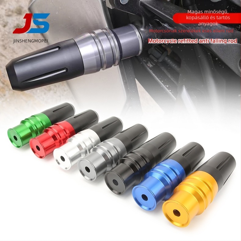 CNC módosított anti-esés rúd motorkerékpár kipufogóvédőhöz, alumíniumötvözet, GW250 univerzális, 8 mm-es nyílás, Knight Armor stílus, FSB-021 modell, JS márka
