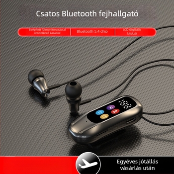 Sportos Bluetooth fülhallgató – In-Ear, Sztereó hang, Több mint 8 órás üzemidő, Bluetooth 5.49, Vízálló