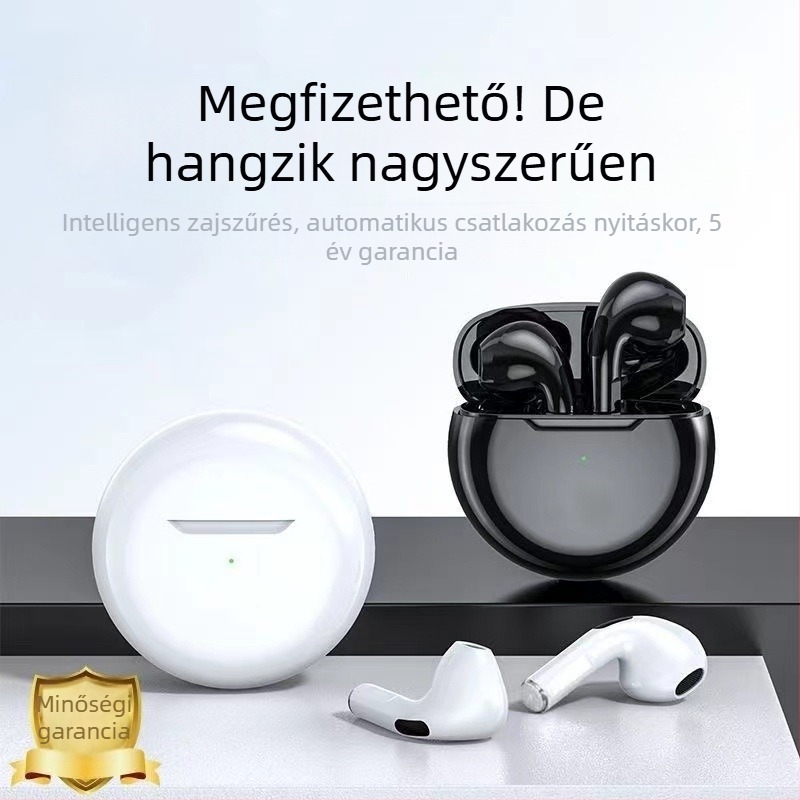 In-ear TWS Bluetooth fülhallgató, IPX4, 15 m hatótáv, Bluetooth 5.4, 4–8 óra üzemidő, sztereó