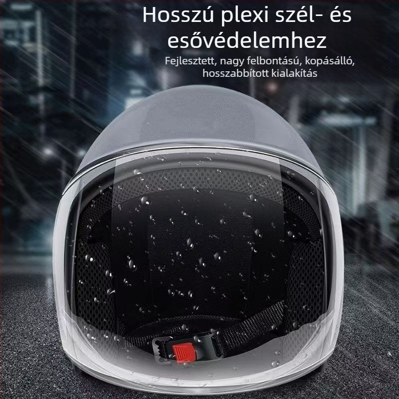 Elektromos kerékpár sisak, 3/4 nyitott arccal, felnőtteknek, minden évszakhoz, téli meleg védő sisak