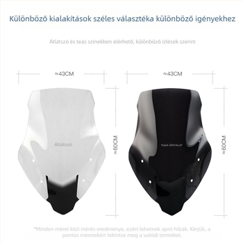 Haojue ADX125-höz szélvédő, Xiamen tai márka, modell Windshield