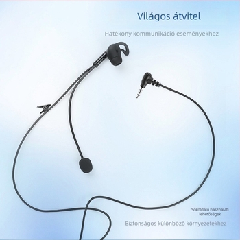 Futballbíró sisak interkom fejhallgató, egyoldali, mono hang, Bluetooth 5.0, 5 m hatótáv