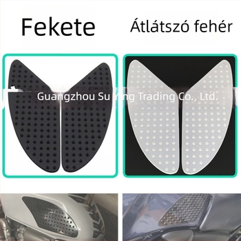 Motorkerékpár tank anti-slip matrica hőszigeteléssel, oldalsó matrica és térdvédő, kompatibilis Yamaha, Kawasaki és Honda