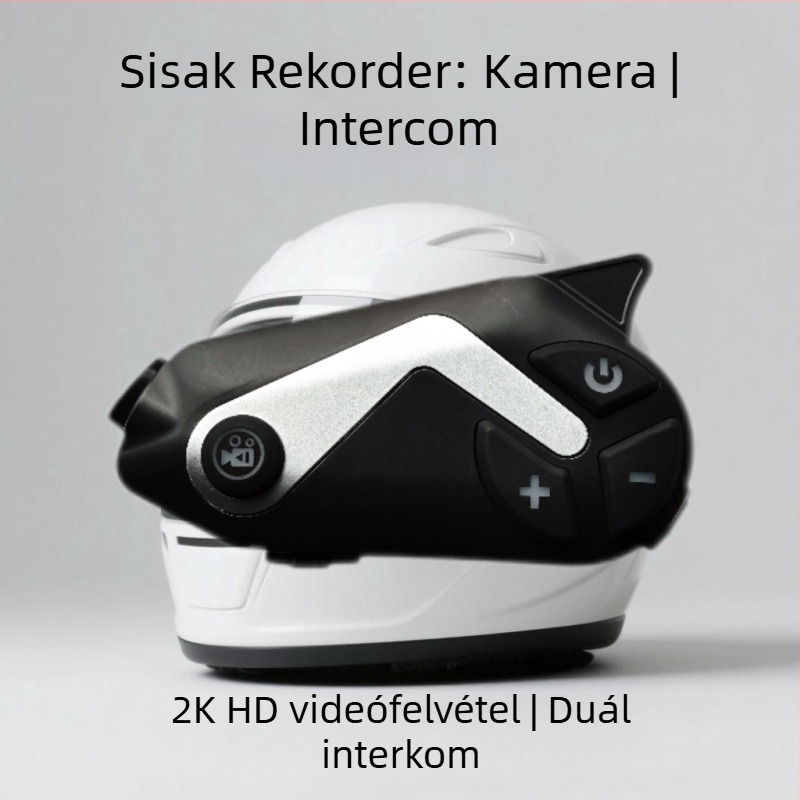 Okos motorkerékpár sisak Bluetooth interkommal és HD kamerával, T50 sorozat, 1200 m hatótáv, Bluetooth 5.1, víz- és porálló, kétoldali sztereó hang