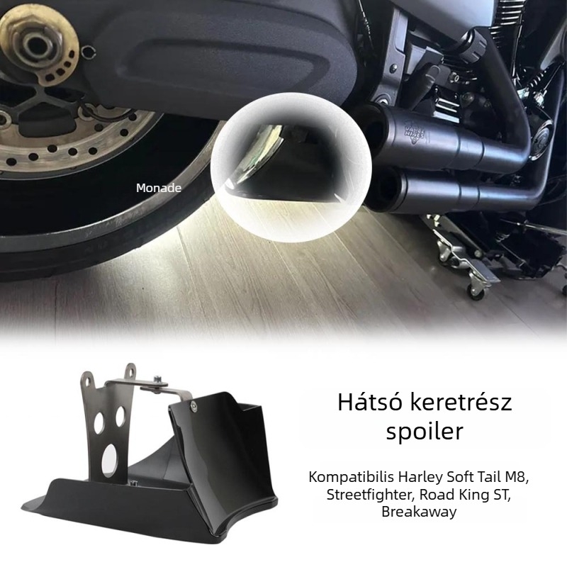 Hátsó spoiler Harley Softail M8-hoz – dekoratív kiegészítő, modell M8 Soft Tail, kompatibilis Harley-val