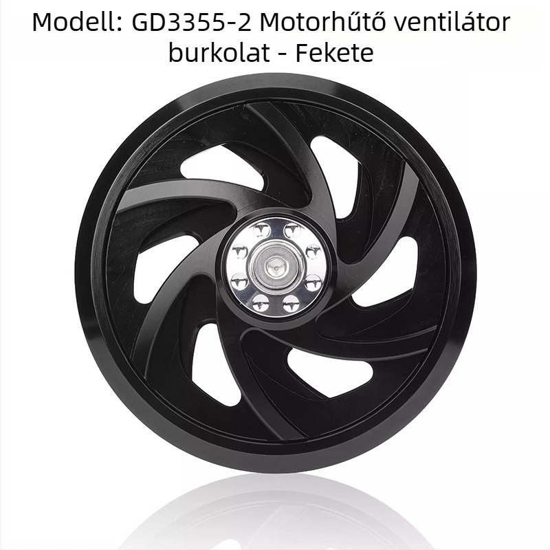 Motorkerékpár ventilátorfedél – CNC alumínium ötvözet, GD3355-2 modell, HUOTAI, univerzális illeszkedés, olajálló