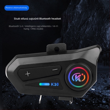 Motorkerékpár sisak Bluetooth fejhallgató – vízálló és porálló, zajcsökkentés, Bluetooth 5.0, 16 órás akkumulátor, sztereó mindkét fülön