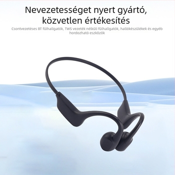 Vezeték nélküli csontvezetéses fülhallgató futáshoz, fül-akasztó kialakítás, Bluetooth 5.4, IPX5 vízállóság, több mint 8 óra üzemidő