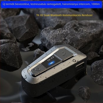 TK-X2 magánmodell motorkerékpár sisak headset interkommal — 1000 m hatótáv, Bluetooth 5.0, vízálló, porálló, stereo mindkét fül számára