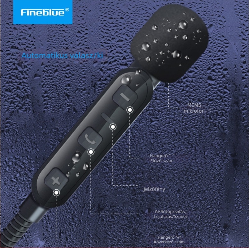 Motorkerékpár sisakhoz tartozó Bluetooth headset zajcsökkentéssel, Bluetooth 5.0, Qualcomm chipset, aptX dekódolás, kettős mikrofon CVC8.0, akkumulátor élettartam több mint 8 óra