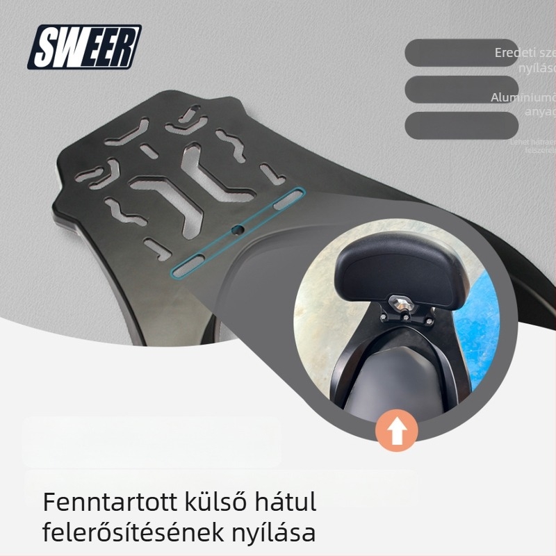 Yamaha NMAX155 alumínium ötvözet hátsó poggyásztartó — vastagított, fejlett dizájn