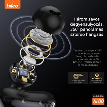 Sportos Bluetooth fejhallgató csontvezetéses technológiával, fülcsipsszel, BT 5.2, 4–8 óra üzemidő, IPX5 vízálló