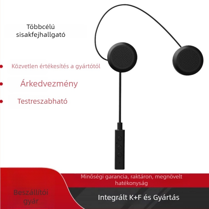Motorkerékpár sisak Bluetooth headset – Magas hangerősségű sztereó, Vízálló, Hívások és zene támogatás, Bluetooth 5.0, 10 m hatótáv, Bilaterális sztereó, Akkumulátor-élettartam 160 óra