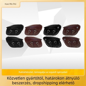 Motorkerékpár nyeregtáska – univerzális, pánttal, szerszámkészlet, kompatibil minden motorkerékpárral