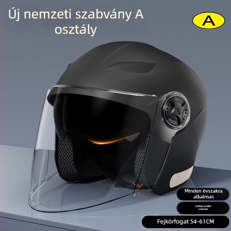 AXK ABS fél sisak elektromos motorkerékpárhoz, GB Class A 3C tanúsítvány, 3C tanúsítvány száma 2022091105020451