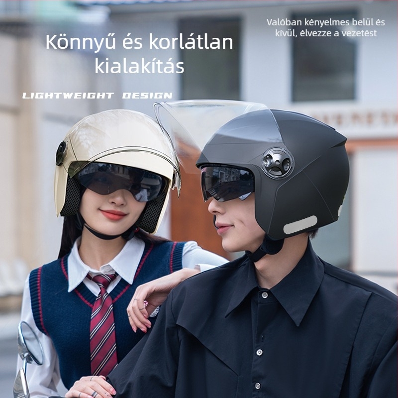 AXK ABS fél sisak elektromos motorkerékpárhoz, GB Class A 3C tanúsítvány, 3C tanúsítvány száma 2022091105020451