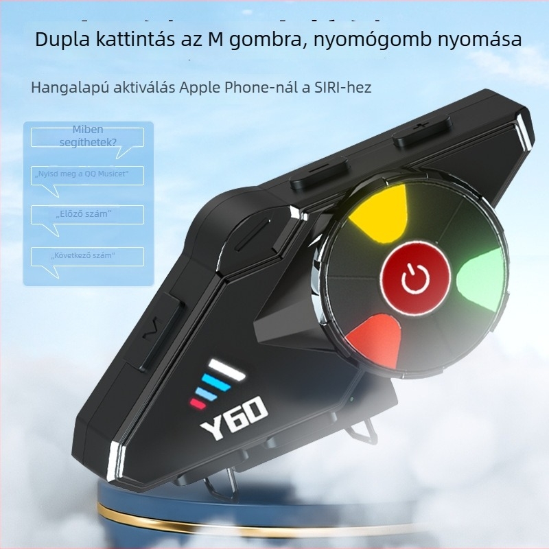 Y60 Bluetooth sisakfejhallgató kerékpározáshoz, vízálló és zajcsökkentő