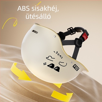 Fél sisak elektromos járművekhez, ABS, 3C tanúsítvány, nyári használatra