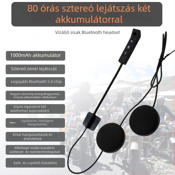 Motorkerékpár sisakhoz Bluetooth headset, BT11B modell, zenehallgatás és hívásfogadás érdekében, kompatibilis teljes sisakkal, fél sisakkal és nyitott sisakkal.