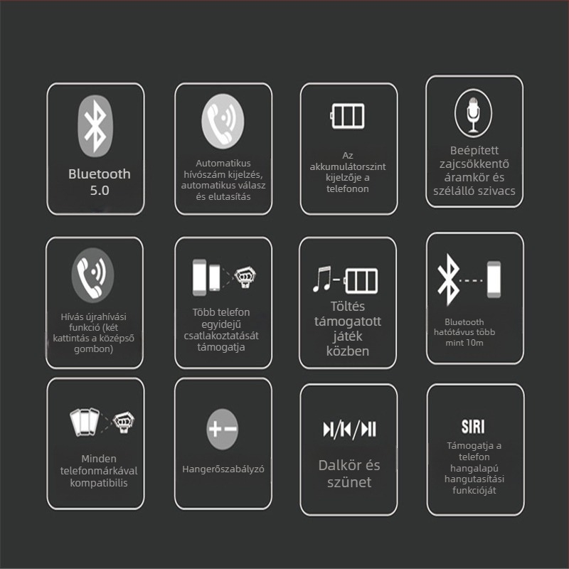 Motorkerékpár sisakhoz Bluetooth headset, BT11B modell, zenehallgatás és hívásfogadás érdekében, kompatibilis teljes sisakkal, fél sisakkal és nyitott sisakkal.