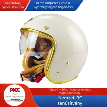 JEF retro sisak elektromos motorkerékpárhoz, ABS, 3C tanúsítvány, ideális közlekedésre