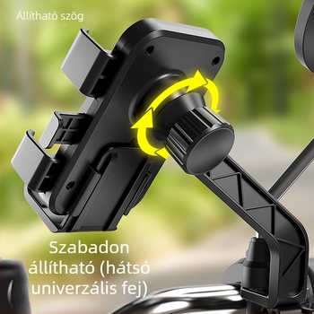Motorkerékpárhoz és kerékpárhoz használható telefon-tartó navigációval, ütésálló