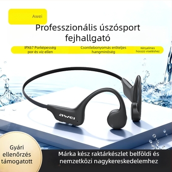 Csontvezetéses Bluetooth fülhallgató, IPX8 vízálló, 10 m hatótáv, 4-8 órás üzemidő