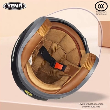 Elektromos járművek sisakja 3/4 nyitott, ABS, felnőtteknek, egész évben