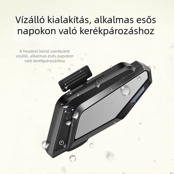 Motorkerékpáros Bluetooth sisak headset magánmodell — Bluetooth 5.3, 100 m hatótáv, 3D hang, sztereó, vízálló és porálló