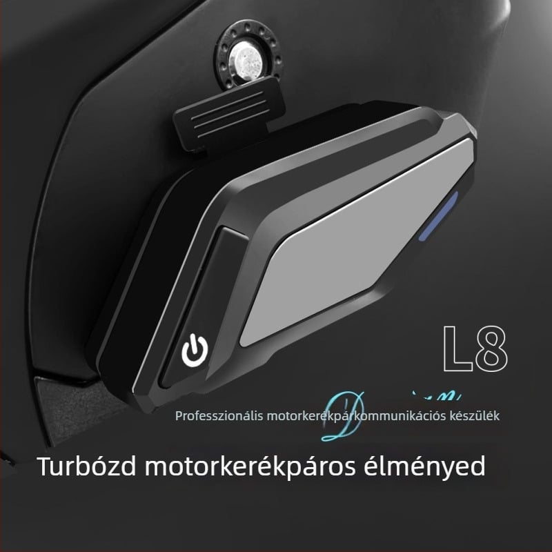 Motorkerékpáros Bluetooth sisak headset magánmodell — Bluetooth 5.3, 100 m hatótáv, 3D hang, sztereó, vízálló és porálló