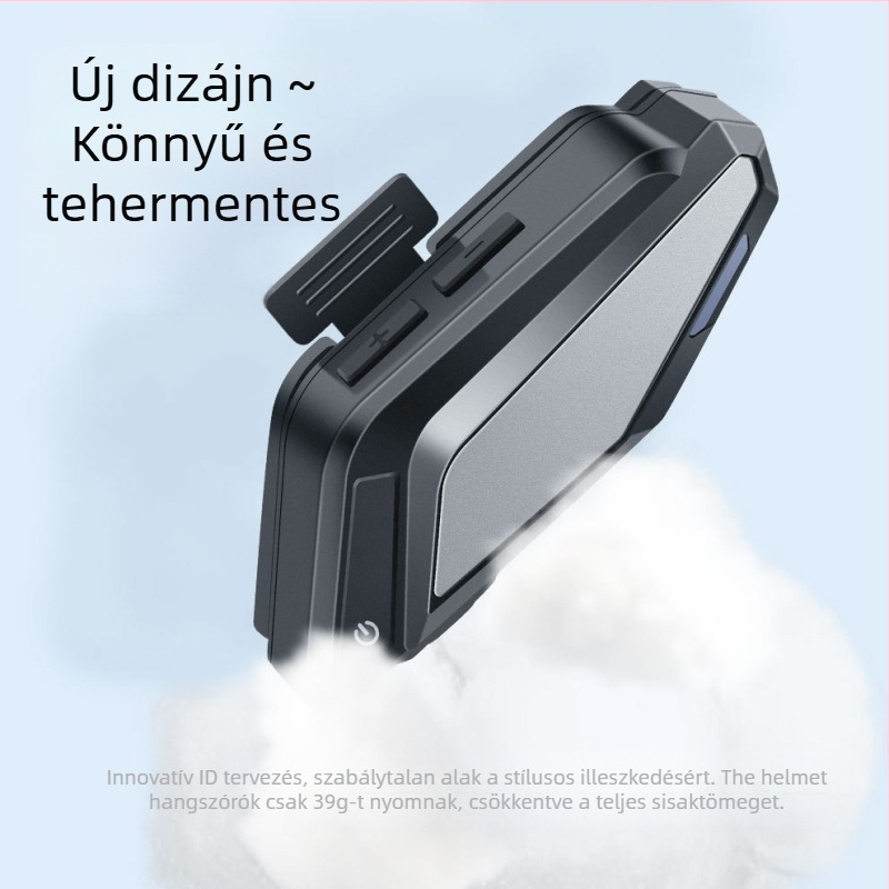 Motorkerékpáros Bluetooth sisak headset magánmodell — Bluetooth 5.3, 100 m hatótáv, 3D hang, sztereó, vízálló és porálló