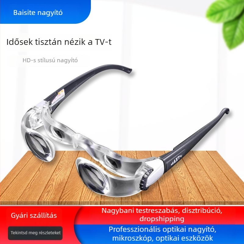 Baister BST-7102-J Fejre szerelt binokuláris nagyító presbiopia, távoli látás, rövidlátás és tévénézés