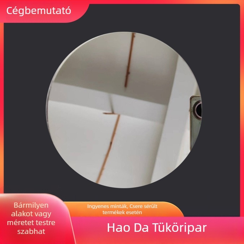 Kozmetikai kör alakú tükör keret nélküli, nem elektromos, hálószoba és fürdőszoba használatra, testreszabható