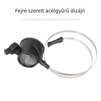 Fejre szerelhető LED-es nagyító szemüveg órák javításához — MG13B-A, Playful Vision