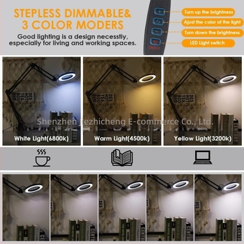 Összecsukható 10× USB-s nagyító LED-megvilágítással, forrasztóvas javítására, asztali lámpára és bőrápolásra