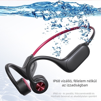 Csontvezetéses Bluetooth fejhallgató - IP68 vízálló, Bluetooth 5.4, hatótáv 15 m, akkumulátor üzemideje >8 óra