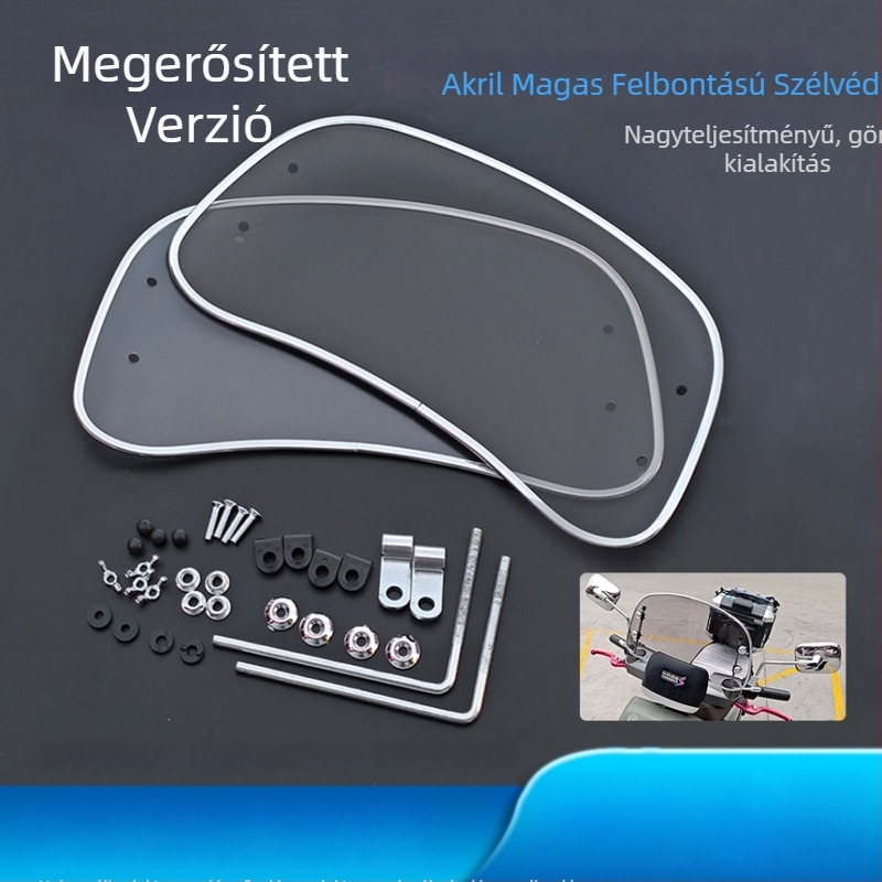 Retro robogó szélvédő – nagy felbontású, stílus: szélvédő, járműtípus: más, modell: más, cikkszám: 2443537223HZ89, anyag: más