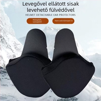 ABS anyagú fél sisak leválasztható fülvédővel, univerzális illeszkedés, elektromos járművek közlekedéséhez, GB811-2022B tanúsítvány