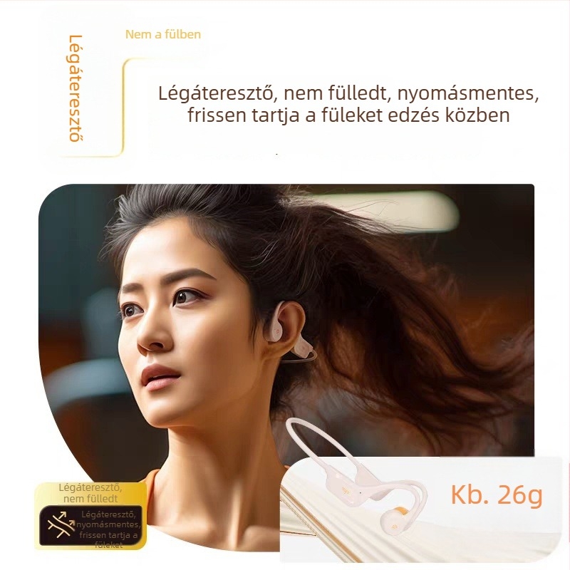 Patriot G03 csontvezetéses Bluetooth sportfülhallgató, por- és vízálló, nyitott kialakítású, vezeték nélküli