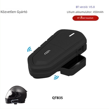 Motorkerékpár Bluetooth sisak headset, Type-C, vezeték nélküli, hívásokhoz menet közben, modell B35