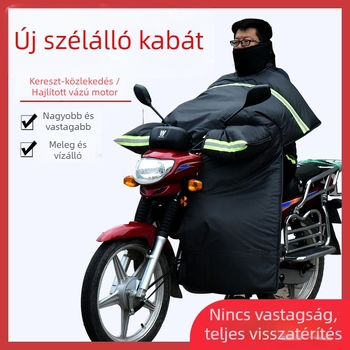 Motorkerékpár szélvédő, PVC, vízálló, egyrészes kialakítás