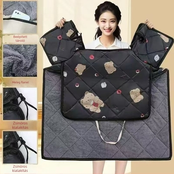 Flíszes szélvédő elektromos járművekhez, megnagyobbított univerzális illeszkedés motorkerékpárokhoz és elektromos robogókhoz, vízálló, téli vastagítás