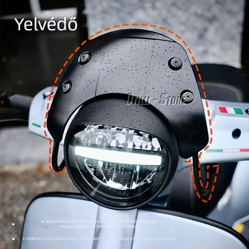 otilli Biaggio Vízálló fényszórófedél és burkolat szélvédő Vespa GTS 300 Super