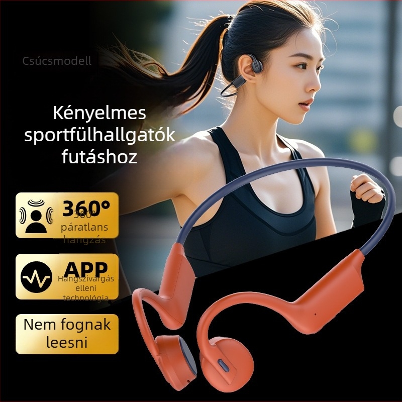 K08 csontvezetéses sportfülhallgató – fülre helyezhető, Bluetooth 5.3, IPX5, 8+ óra akkumulátor-üzemidő