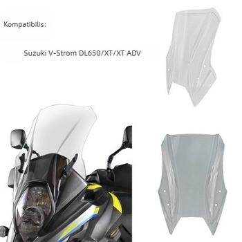Elülső szélvédő Suzuki V-Strom DL650/XT ADV 2017-2024-hez - PC műanyag, Aoxing, Cikkszám 086