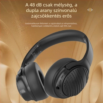 Fejre szerelhető Bluetooth headset, Bluetooth 6.0, 10 m hatótáv, 8+ óra üzemidő, sztereó, IPX-4
