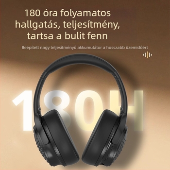 Fejre szerelhető Bluetooth headset, Bluetooth 6.0, 10 m hatótáv, 8+ óra üzemidő, sztereó, IPX-4